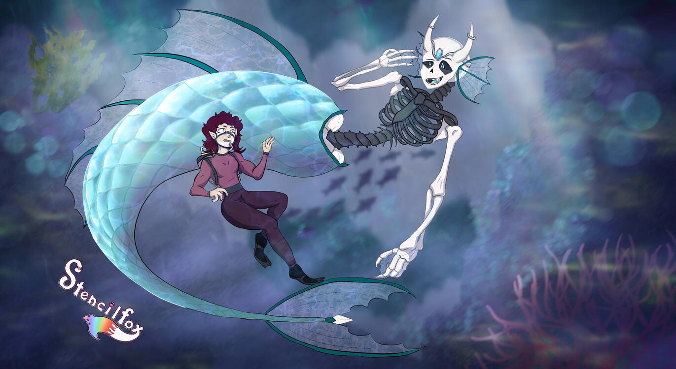 Reincarnated Mermay AU Reincarnated Mermay AU