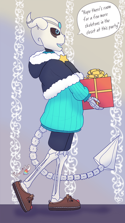 Reincarnated: Impact (Sans) X-Mas Party AU Reincarnated: Impact (Sans) X-Mas Party AU