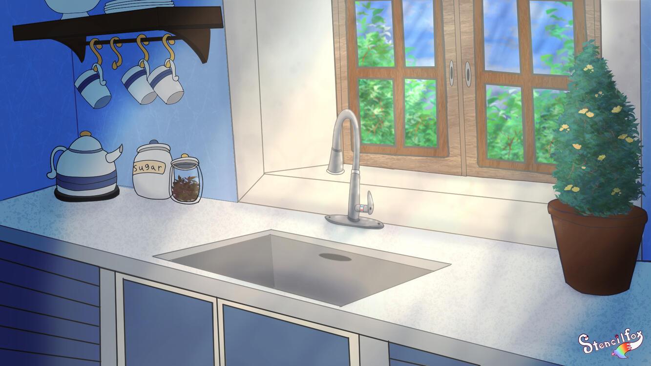 Kitchen Background illustration Kitchen Background illustration