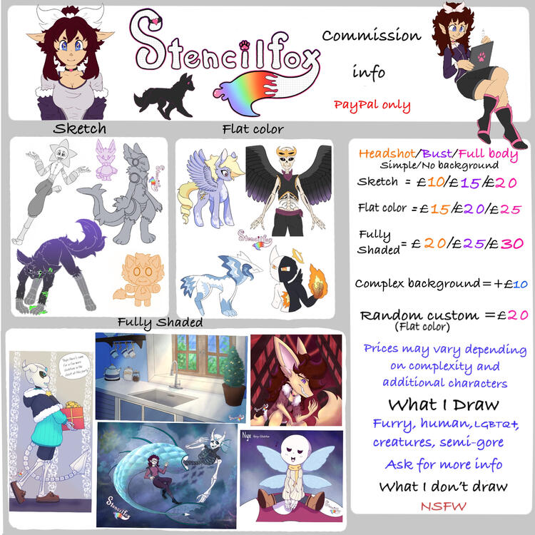 My Commission Prices My Commission Prices